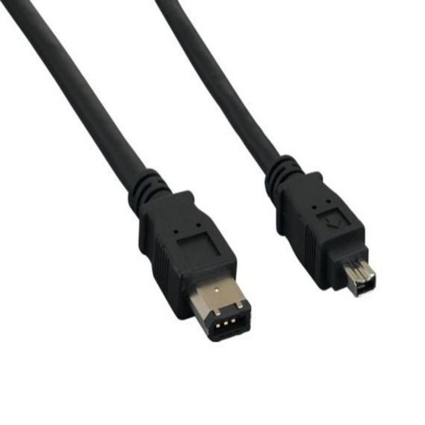 Sanoxy 10ft IEEE 1394a FireWire 400 6-pin to 4-pin, Black FRW-IEEE-1384a-6-4-10ft-blk